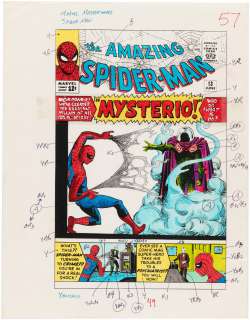 AMAZING SPIDER-MAN #11-13 COVER AND COLOR GUIDES FOR MARVEL MASTERWORKS (ANDY YANCHUS COLORIST). | Hake’s