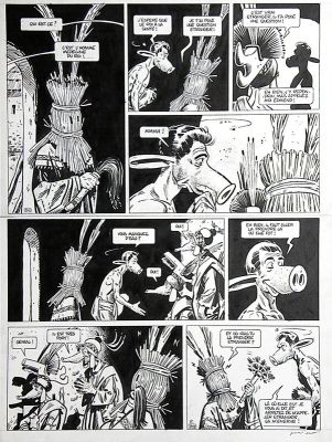 Jean-Marc Rochette | « Edmond le Cochon va en Afrique » – Planche originale n° 89 – Jean Marc Rochette | 2DGalleries
