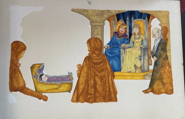 Lot 110 - Snow White Original Vintage 1970’s Book Artwork & COA & Copy of Page Free Post In UK Cover | misc / divers