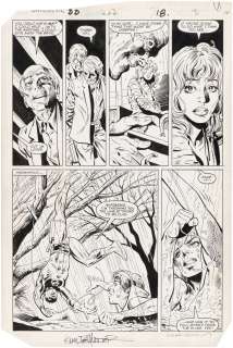 DAREDEVIL #222 COMIC BOOK PAGE ORIGINAL ART BY DAVID MAZZUCCHELLI.