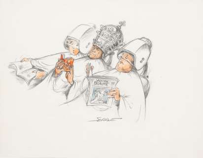 Claude SERRE (1938-1998) Votre... - Lot 36 - Claude SERRE (1938-1998) Votre beauté. Illustration...