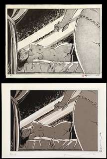 Marc Michetz - Dessin original + Ex-libris (18/25) - L’innocence endormie | Catawiki