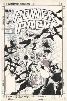 June Brigman - Power Pack #12 Cover (X-Men)