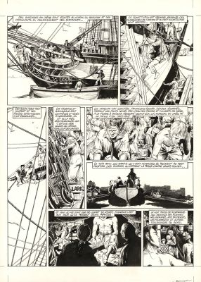 Franck Bonnet | USS Constitution - Livre II - Il y a deux justices en mer, celle des gradés et celle des sans grades (T.2) - Planche originale n°09 | Daniel Maghen