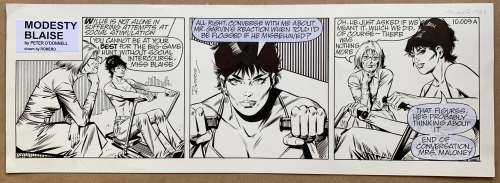 MODESTY BLAISE (2000) - ORIGINAL ARTWORK by ROMERO, Enrique Badia - This is the original art used | Excalibur Auctions