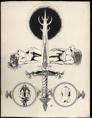 Philippe Druillet - Planche originale d’Elric le Nécromancien – P01