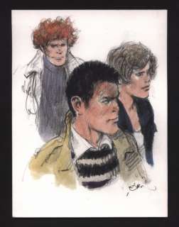 Follet, René  - Dessin original - Étude de personnages Bob et Bill - Bob Morane  - (2010) | Catawiki