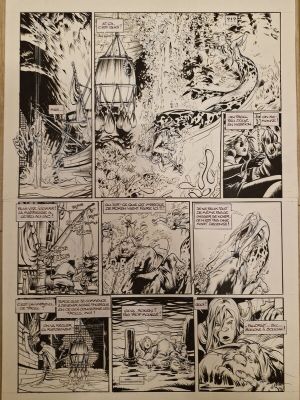 Jean-Louis Mourier (Encrage) | Jean-Louis Mourier - Mourier Troll de Troy magnifique planche | 2DGalleries