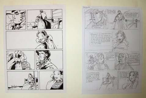 Le Flo’ch, Bruno  - Planche originale + Crayonné originale - Trois éclats blancs (2004) | Catawiki