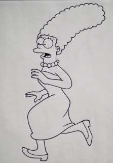Matt Groening - Simsons - Original Concept Art -  - Feuille modèle encrée originale dessinée Ã  la main - (1998) | Catawiki