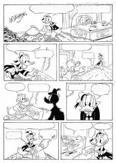 Bas Heymans - 2 Original Pages - Complete Story - H2012-176 - Donald Duck - "Radio Duck" - Pages originales publiées | Catawiki