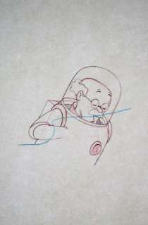 Tintin - Croquis préparatoire au crayon pour film d animation - Explorers on the moon - (années 60) - Page volante - EO | Catawiki