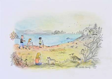 Jourdy, Camille... | JOURDY, Camille (née en 1979) Sur la plage Illustration... | Coutau Bégarie