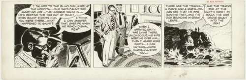 169: Raymond Rip Kirby daily 8/30/49 original comic art | Russ Cochran
