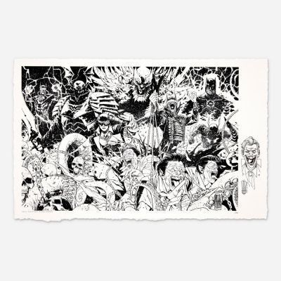 Lot 322 - Alessandro Vitti, DC Metal Universe Limited Edition Giclee #3/25 With Joker Remark (2024) | Landry Pop Auctions