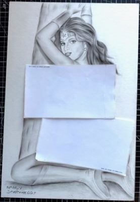 Signed Original Nandy Serderino Wonder Woman Pencil Commission 10X15 | eBay US (Buy It Now)