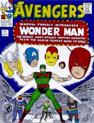 AVENGERS # 9 1ST WONDER MAN COVER RECREATION ORIGINAL COMIC COLOR ART SKETCH | eBay US (Buy It Now)
