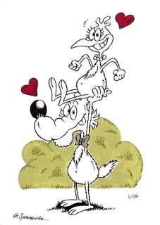 Lupo Alberto - Sommacal/Stroppi - original illustr. - Page volante (2018) | Catawiki