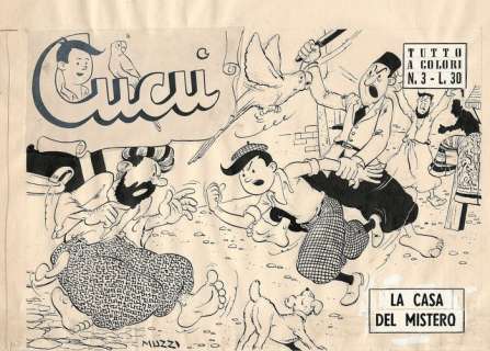 CucÃ¹ #3 - Virgilio Muzzi - cover originale firmata - Page volante - (1955) | Catawiki