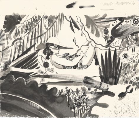 Molly Mendoza | Sunbathing | Athenaeum Comic Art