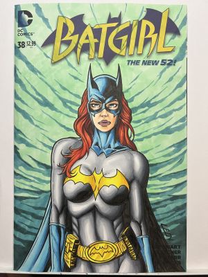 Leon Leclaire Comic Art | Batgirl #38 Sketch Cover | Raremarq (Buy It Now)