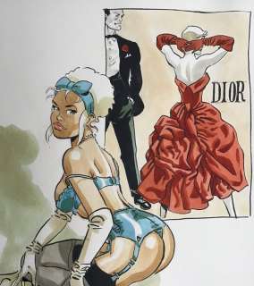 Meynet, Félix - Dessin original en couleurs directes - Â«Â DIOR Â» | Catawiki