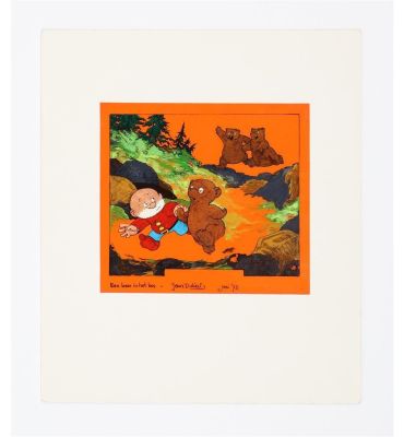 Lot 961 - DULIEU, JEAN (1921-2006). PAULUS DE BOSKABOUTER COVER EEN BEER IN HET BOS | Zwiggelaar Auctions