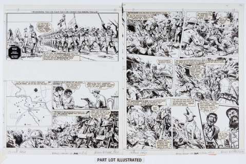 Charleys War: 4 original artworks (1981) By Joe Colquhoun from… | Comic Book Auctions ltd