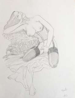 Leone Frollo - orignal sketch "Pin Up" | Catawiki