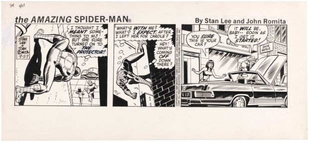 THE AMAZING SPIDER-MAN 1980 DAILY STRIP ORIGINAL ART BY JOHN ROMITA SR. | Hake’s