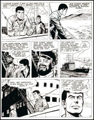 Lot 211 - Forton. Planche originale Bob Morane | BDEnchères