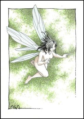 Lot 285 - Mika. Illustration originale Clochette | BDEnchères