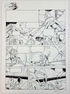 Paperinik - Andrea Ferraris - Tav. Origin. n. 1 "Paperinik: Katastrofo Parte II" - Page volante | Catawiki