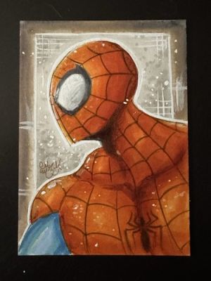 SPIDER-MAN MARVEL COMICS SKETCH CARD Original Art Chris McJunkin 2026 NEW! | eBay US (Buy It Now)