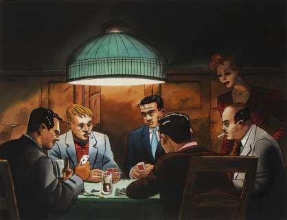 LOUSTAL La dernière donne Encre de Chine et gouache pour ce dessin exceptionnel