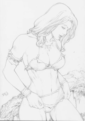 Ed Benes | Shanna - 11"x17" Pencil | Ed Benes