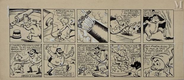 Cuvillier, Maurice (1897-1957) | Lot 89 : Perlin & Pinpin. Ensemble comprenant : | Millon