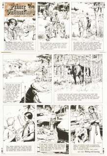 154: Foster Prince Valiant S 9/12/65 original comic art | Russ Cochran
