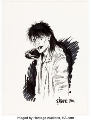 PRIMO: CROW original art artwork by creator James O’BARR from 2001 9x12 movie | eBay US (Buy It Now)