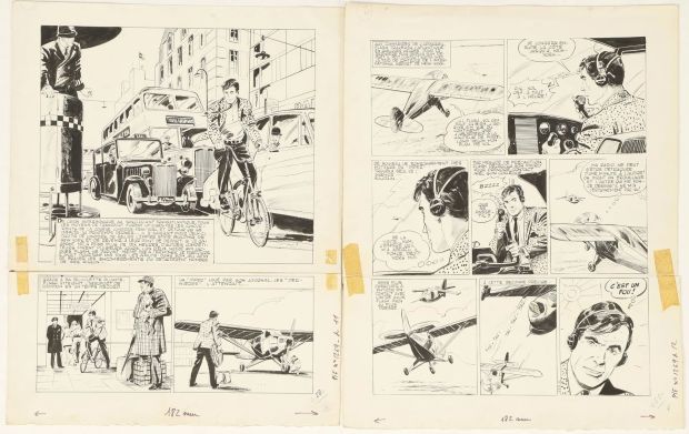 Max Lenvers (1933-2020) & René Deynis (1928-1994) | Lot 146 : Jacques Flash [+ de 50 planches originales] Ensemble comprenant des… | Fauve Paris