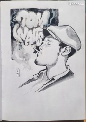 JG JONES dedicace TOM WAITS dessin original art sketch Comics Y the last man | eBay Europe (Buy It Now)