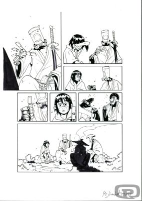 Sylvain Repos | Yojimbot, Volume 1, Page 95 - Original Artwork by Sylvain Repos | Pulp’s Art