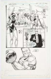 Andrew Currie and Rodney Ramos - Super Soldiers #1 Story Page 18 Original Art (Marvel UK, 1993).