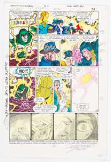 Anthony Tollin - Crisis on Infinite Earths #10 Story Page 25 Production Color Guide (DC, 1985).