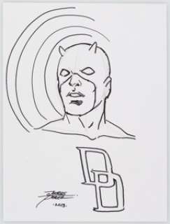George Pérez and Khoi Pham - Daredevil Sketches Original Art Group of 2 (2012-13).... (Total: 2 Original Art)