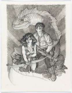Mark Schultz - Cadillacs and Dinosaurs Illustration Original Art (undated). | Heritage