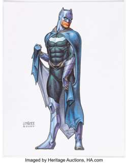 Joseph Michael Linsner - Batman #100 Variant Cover Element Illustration Original Art (DC, 2020...