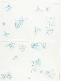 Disney Comics Artist - Darkwing Duck Preliminary Original Art Group of 7 (c. 1993).... (Total: 7 Original Art)