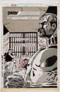 Hebert, John | John Hebert and Fred Fredericks Punisher: War Zone #40 Splash Page 1 Original Art (Marvel, 1995).... | Heritage