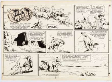 McWilliams, Al | Al McWilliams Twin Earths Sunday Comic Strip Original Art dated 11-4-56 (United Feature Syndicate, 1956). ... | Heritage